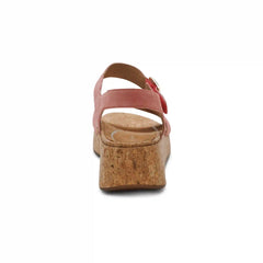 Flora Adjustable Quarter Strap Wedge - Antique Rose