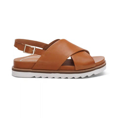 Thea Back Strap Cork Flat Sandal - Ginger