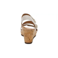 Madelyn Quarter Strap Wedge  - Off White
