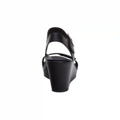 Andrea Quarter Strap Wedge  - Black
