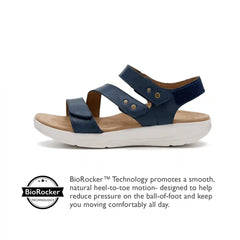 Savannah Adjustable Quarter Strap Sandal - Red