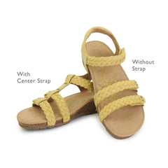 Reese Adjustable Gladiator Sandal - Cognac Brown