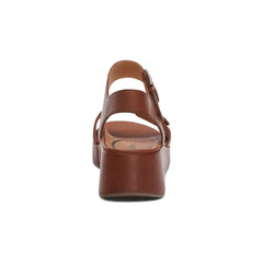 Ariel Adjustable Quarter Strap Wedge  - Dark Brown